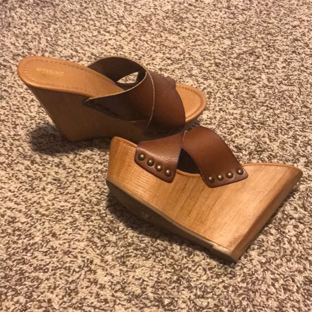Brown Wedge Sandals